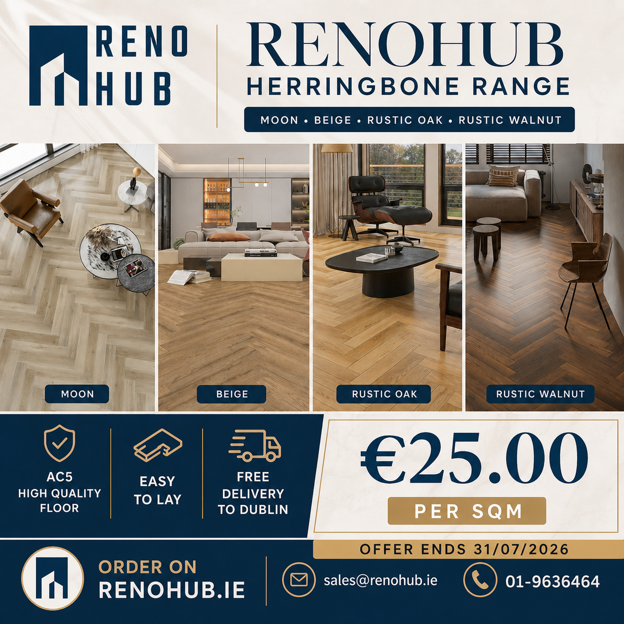 Herringbone Sample Pack - Free Delivery