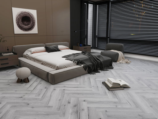 Atlantic Grey - SPC - Herringbone