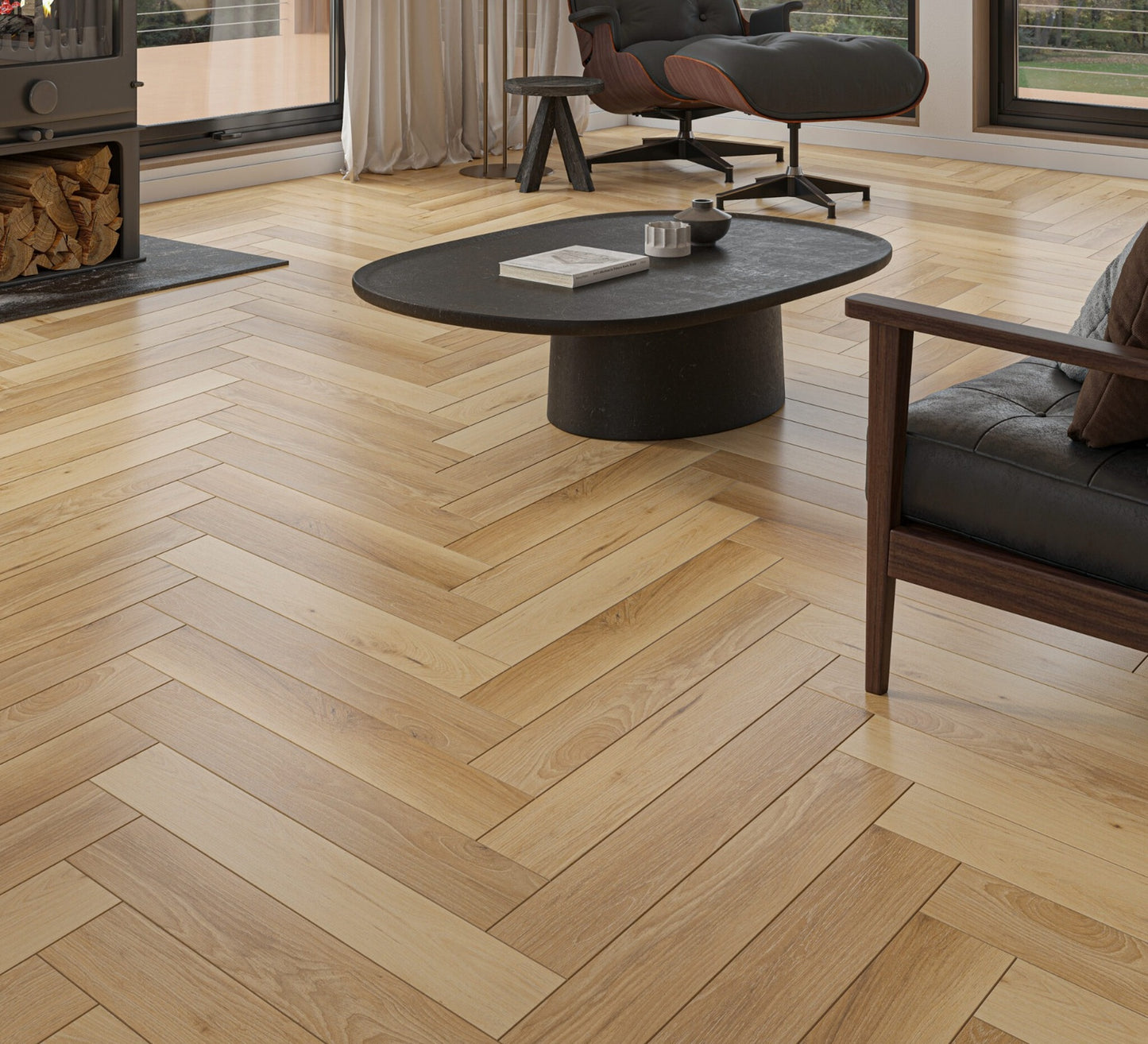 Rustic Oak - 12mm Herringbone - New Range