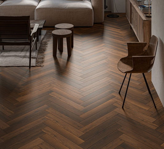 Rustic Walnut - 12mm Herringbone - New Range